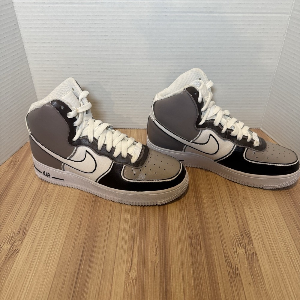 Nike Air Force 1 High 6.5Y Bark Brown White LV8 653998-100 Women's 8